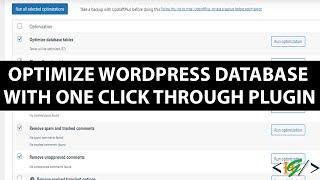 How to Optimize WordPress Database – Step by Step Guide for Beginners