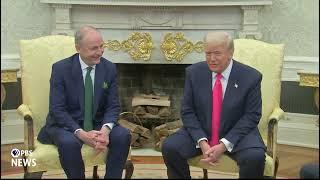 WATCH: Trump meets with Irish Prime Minister Micheál Martin in the Oval Office