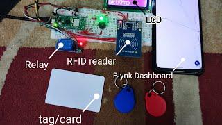 Smart Lock Security System - raspberry pi pico w, rc522 RFID reader & Blynk 2.0 in circuitpython