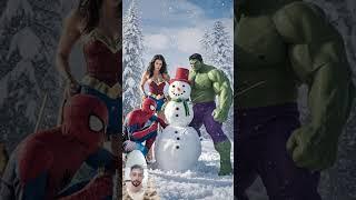 Evolution Visual Superheroes  Spiderman, wonderwomen, And Hulk  #shorts