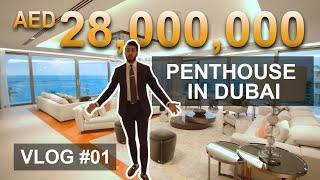 28 MILLION PENTHOUSE in Dubai’s Palm Jumeirah Island W Residences and Address JBR | Property Vlog 1