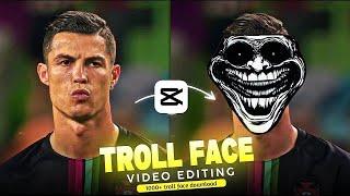 CapCut Troll Face Video Editing | Capcut App Troll Face Video Editing Tutorial