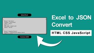 Excel To JSON Convert and Download JSON Data Using JavaScript | InventionTricks