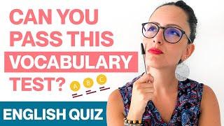 English Vocabulary Quiz | Can you pass this test? 