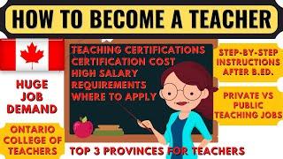 Moving To Canada as a Teacher | Ontario College of Teachers | Teaching Jobs in Canada | Dream Canada