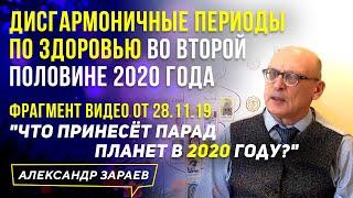 АСТРОПРОГНОЗ ЗДОРОВЬЯ НА ВТОРУЮ ПОЛОВИНУ 2020 l АЛЕКСАНДР ЗАРАЕВ l ЗАПИСЬ 28 .11.2019