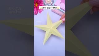 Cute paper star ⭐ #diy #craft #art #papercraft #innovacrafts