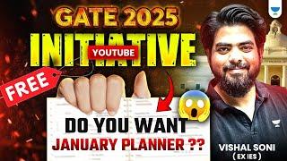 Do You Want January Month Initiative Detailed Plan ? | GATE 2025 | IIT Roorkee | Vishal Soni