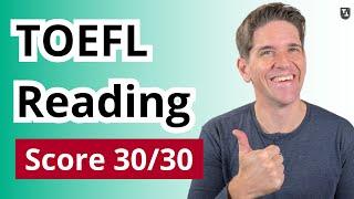 TOEFL Reading Tips for a Score 30