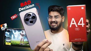 Redmi A4 5G Unboxing and Review  BGMI Test & Camera Test | Gaming Review & Airtel 5G ?