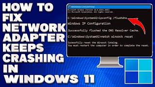 How To Fix Network Adapter Keeps Crashing in Windows 10/11 [Solution]