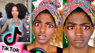 NATURAL HAIR TIKTOK MADE ME CRY. | Reacting to 4C Hair TikToks