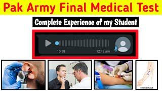 Pak Army Final Medical Test After ISSB Recommendation | ISSB Final Medical Test Details