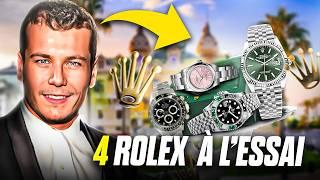 L'essai de 2 Rolex classiques +2 Rolex pro