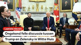 Ontmoeting Trump en Zelensky ontaardt in felle ruzie: 'U bent respectloos'