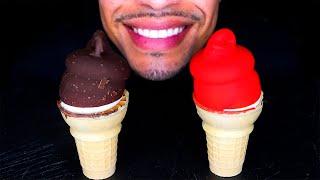 ASMR | MCDONALDS ICE CREAM CONES CHOCOLATE DIPPED | MUKBANG EATING MOUTH SOUNDS NO TALKING