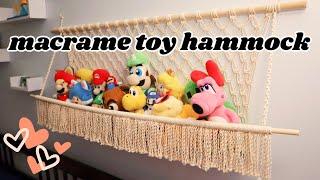 Macrame Toy Hammock Pattern | Plushie Hanger