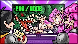 COTTONS FIRST DEVILJHO - Pro and Noob VS Monster Hunter World Pro and Noob! (Deviljho Gameplay)