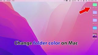 How to change folder color on mac