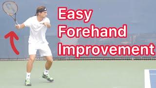 Easy Forehand Improvement (Copy David Ferrer's Technique For Power And Control)