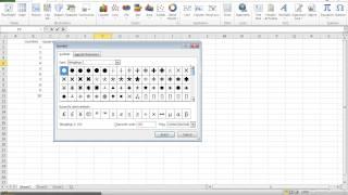 How to Insert Symbols and Special Characters in Excel 2010