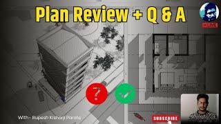 Architectural Plan Review + Q & A | How to design floor plan? | Rupesh range | E 364