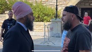 Jagmeet Singh almost goes violent on Canadian citizen