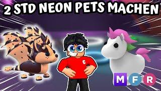 WIR MACHEN 2 STUNDEN PETS ZU NEON in ADOPT ME! | Roblox Deutsch