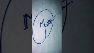 Mustafa name Signature #handwriting #calligraphy #viral #youtube #shortsvideo #art #shorts