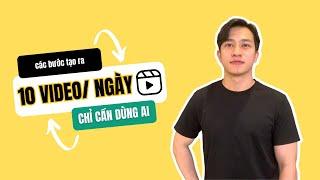 Cách tạo 10 video ngắn chỉ trong một ngày chỉ sử dụng các tool AI