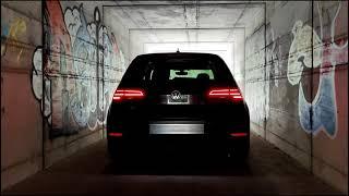 2019 Golf 7R Facelift (OPF) Akrapovic Launch Control Sound im Tunnel 