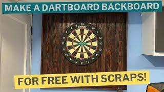 How to Make a DIY DARTBOARD BACKBOARD with PALLET SCRAPS for FREE
