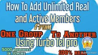 How To Add Unlimited Active Members From one telegram group to your telegram group.