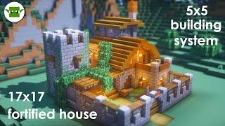 Minecraft | How to Build a Small Fortified House [Easy 5x5 System]