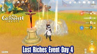 Genshin Impact - Lost Riches Event Day 4 Guide - Special Treasure & Co-Op Challenge Show