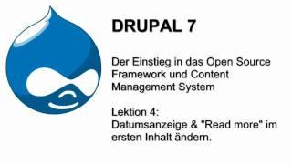 Drupal 7 - Artikel Feintuning mit Datumsformat und Oberflächenübersetzung