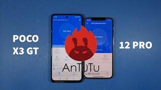 Xiaomi Poco X3 GT vs Iphone 12 Pro Antutu Benchmark Test