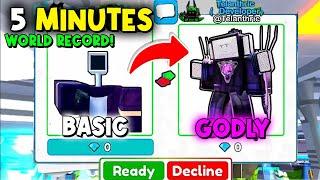  I GOT GODLY in 5 MINUTES!  EASY NOOB TO PRO!!  Toilet Tower Defense | EP 72 Part 1 #roblox