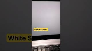 All Laptop White Screen Display Problem | White Screen Problem in Windows#macnitesh#virulshorts#2024