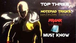 Top Three Notepad Tricks / Pranks || Learn In 2 Min || Artistic Banda Milap