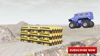 Giants Machines Crushes Cars - Beamng drive #Shorts