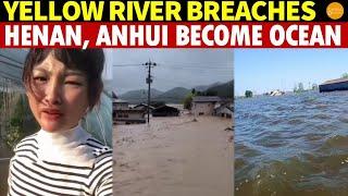 Yellow River Breaches; Henan and Anhui Provinces Flood, Turning into a Vast Sea