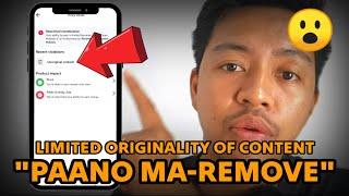  Paano Ma-Remove ang UNORIGINAL CONTENT and LIMITED ORIGINALITY of CONTENT?  #limitedoriginal