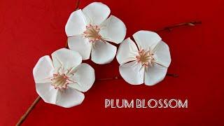 Origami Plum Blossom/ Wintersweet/  5-petal flower (V6) 折纸梅花