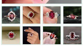 Red Diamond Ring design | latest and stunning design for women #fashiongram #diamondrings #ytvideo