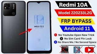 Redmi 10A (MIUI 12 5) Frp Bypass Without Activity Launcher | Redmi 10A Frp Unloc Without Pc 2024