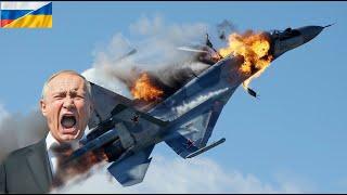 Historic moment! Ukrainian F-16 shoots down Russian air king Sukhoi Su-57!