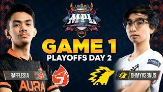 ONIC PH vs AURA PH [Game 1] MPL PH Season 6 Playoffs | Quarter Finals Match