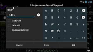 How to search / filter in the memory editor - GameGuardian