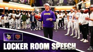 Kevin O’Connell’s Locker Room Speech After Minnesota Vikings Win Over Chicago Bears